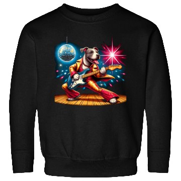 Discover Disco Ball Guitar dog Sweatshirts