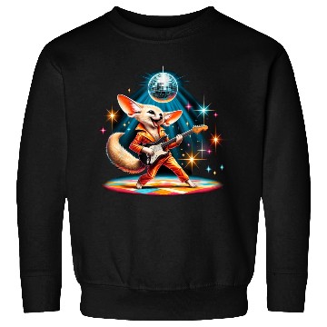 Discover Disco Guitar Fennec Fox Sweatshirts