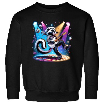 Discover Disco Ball Guitar Skunk Sweatshirts