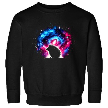 Discover Cool Hedgehog Galaxy Space Art Sweatshirts