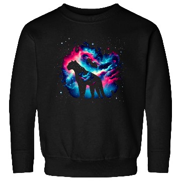 Discover Cool Leopard Galaxy Space Art Sweatshirts