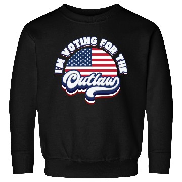 Discover I'm Voting For The Outlaw - US Flag Sweatshirts