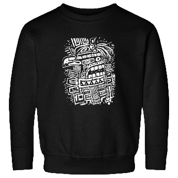 Discover Aztec God Ancient Mythology Tezcatlipoca Eagle Sweatshirts