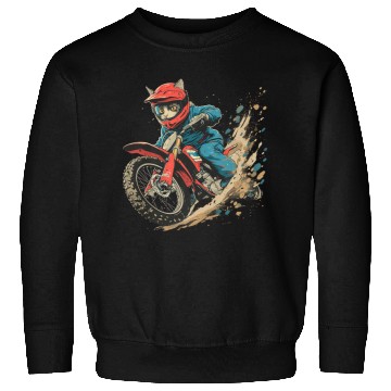 Discover Motocross rider Cat Premium Sweatshirts