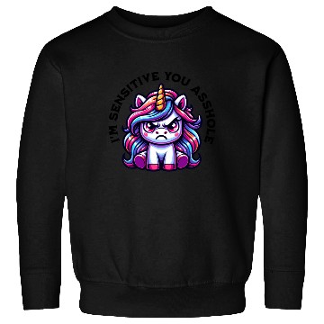 Discover Angry Unicorn Funny Saying Colorful Fun Motif Sweatshirts