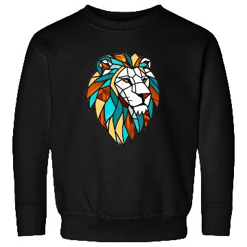 Discover Geometric Lion Stained Glass Sweatshirts Disgin