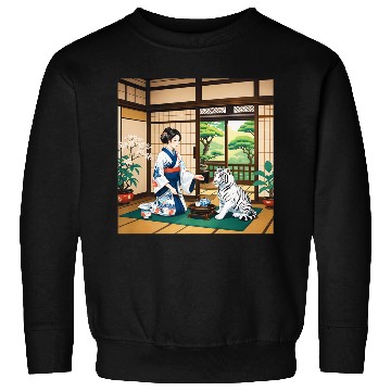 Discover Fantasy Kimono Tiger Premium Sweatshirts