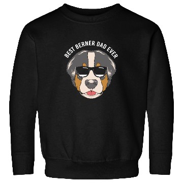 Discover Best Bernese Dad Funny Bernese Dog With Glasses Sweatshirts