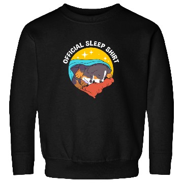 Discover Funny Bernese Dog Sleeping Official Sleep Sweatshirts