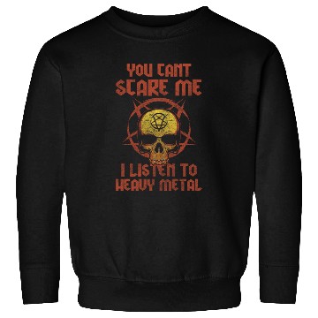 Discover Rock and Roll Band Skull Heavy Sweatshirts