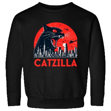 Discover Catzilla Cat Japanese Premium Sweatshirts