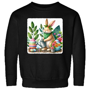 Discover Rabbit Planting Garden Easter Bandana Sweatshirts