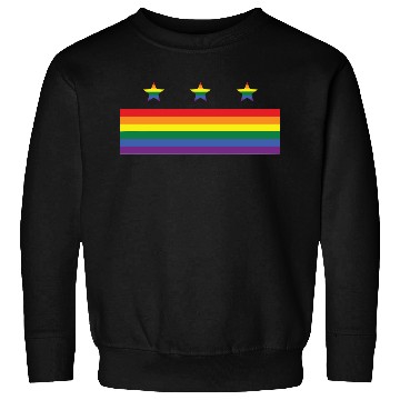 Discover Washington DC Gay Pride Parade Rainbow Flag Sweatshirts