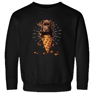 Discover Labrador Lover CHOCOLATE LAB Ice Labrador Sweatshirts