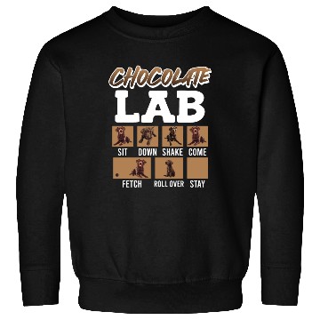 Discover Labrador Retriever CHOCOLATE LAB Commandos Sweatshirts