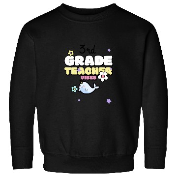 Discover 3rd Grade Teacher Vibes Sweatshirts