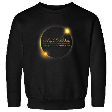 Discover Solar Eclipse Birthday Present Universe Sweatshirts
