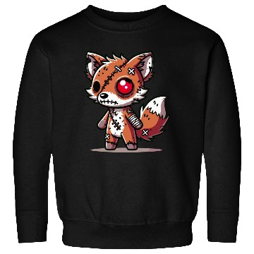 Discover scary zombie fox for Halloween fun Sweatshirts