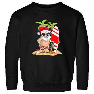 Discover Santa Funny Christmas In July Sweatshirts