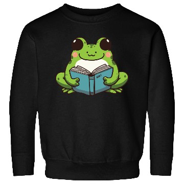Discover cute book lover frog Sweatshirts