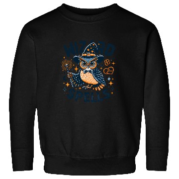 Discover Wizard Owl Magical Pretzel Spells Sweatshirts