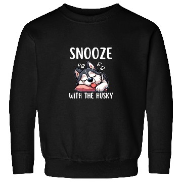 Discover Snooze with the husky |Snooze Mode Husky Edition Sweatshirts