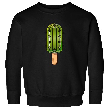 Discover Funny cactus ice cream motif in comic style is fun Sweatshirts