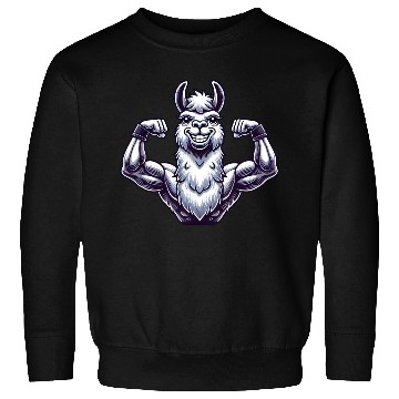 Discover Strong llama alpaca workout fitness bodybuilder Sweatshirts
