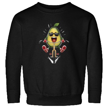 Discover Avocado Cycling On Bike Realistic Sweatshirts
