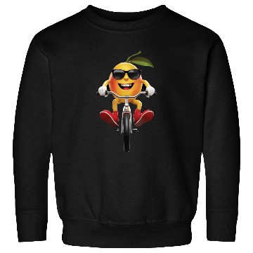 Discover Mango Cycling On Bike Realistic Sweatshirts