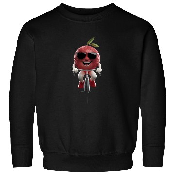 Discover Lychee Cycling On Bike Realistic Sweatshirts