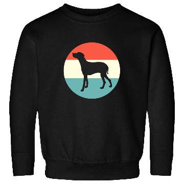 Discover Retro Weimaraner Dog Silhouette Sweatshirts