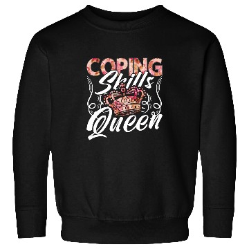 Discover School Counselor Coping Skills Queen Social Worker Sweatshirts