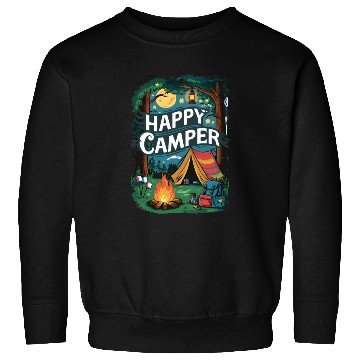 Discover Happy Camper Delight Sweatshirts