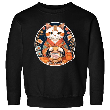 Discover Tea ceremony tea ritual cat drinking tea Sweatshirts