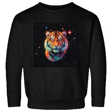 Discover Tiger watching from the stars Sweatshirts