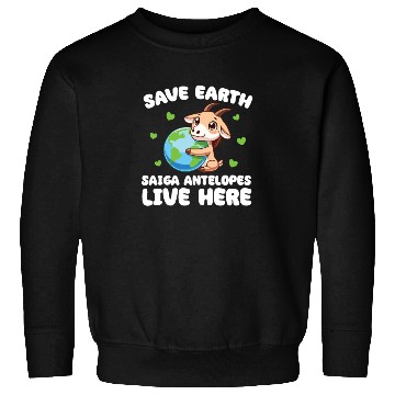 Discover Save The Earth Saiga antelopes Live Here Earth Day Sweatshirts