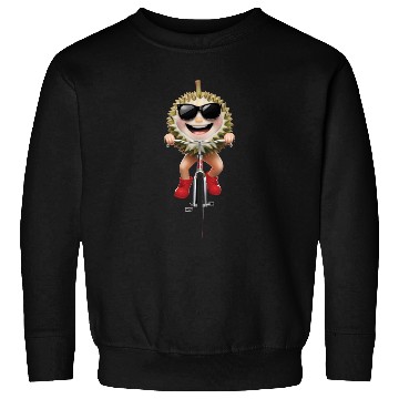 Discover Durian Cycling On Bike Realistic Sweatshirts