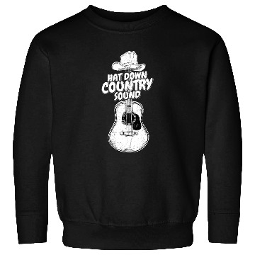 Discover Hat Down, Country Sound Cowboy Music Sweatshirts