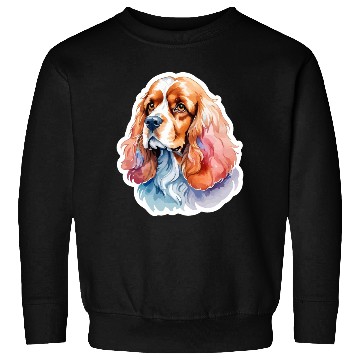 Discover American Cocker Spaniel Watercolor Sweatshirts