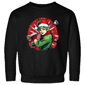 Discover Christmas Elf Golf Sweatshirts