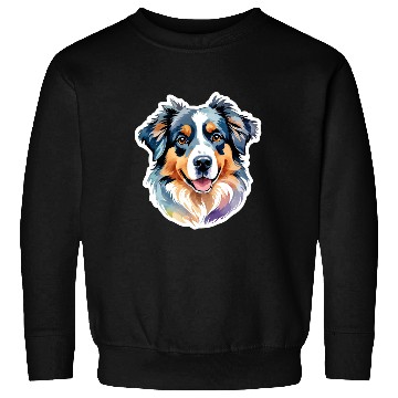 Discover Australian Shepherd Watercolor Sweatshirts