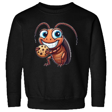 Discover Funny cookie cockroach sweet dessert comic Sweatshirts