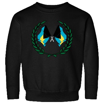 Discover Flags Bahamas in laurel wreath Sweatshirts