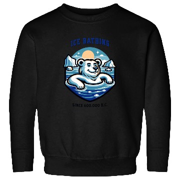 Discover relaxed polar bear takies ice bath funny mascot Sweatshirts