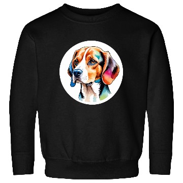 Discover Beagle Watercolor Sweatshirts