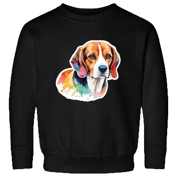 Discover Beagle Watercolor Sweatshirts