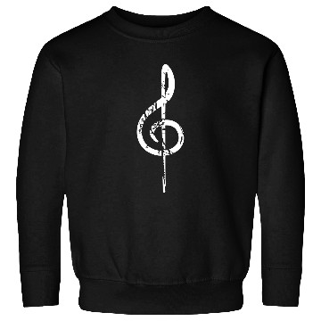 Discover Music Clef Note Violin Treble Sound Vintage Retro Sweatshirts