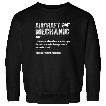 Discover Aircraft Mechanic Funny Pilot & Aviation Airplane Sweatshirts
