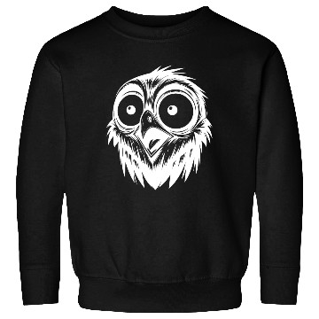 Discover Scared Horror Bird Drawing Sweatshirts